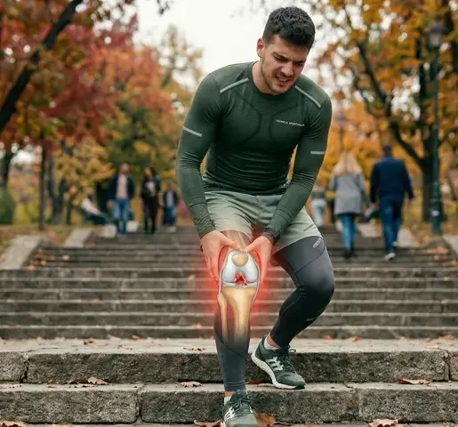 çapraz bağı yırtılan bir sporcu görseli