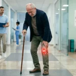 Gaziantep Ortopedi Kliniğinde diz kireçlenmesi rahatsızlığı içn muayeneye gelen temsili hasta görseli